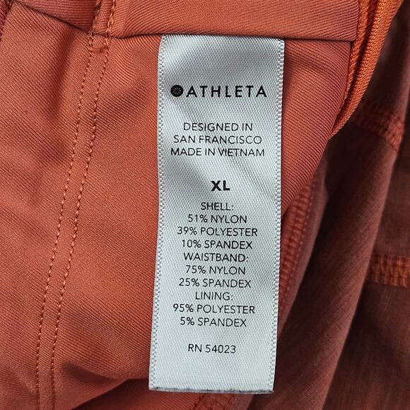 Athleta Run With It Textured 3.5″ Short Women’s XL Space Dye Orange Haze - Picture 9 of 9